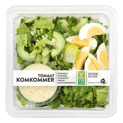 Huismerk Groene salade tomaat-komkommer