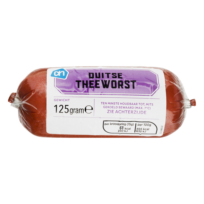 Huismerk Duitse theeworst fijn