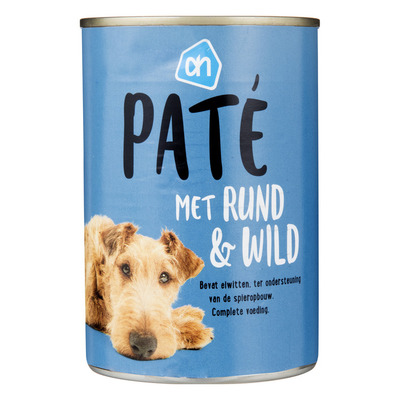 Huismerk Paté rundvlees-wild (voor de hond)