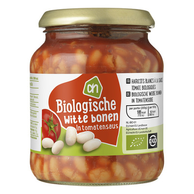 Huismerk Biologisch Witte bonen in tomatensaus