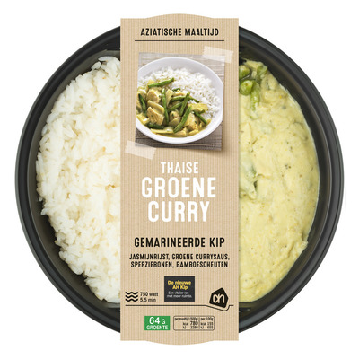 Huismerk Groene curry met jasmijnrijst