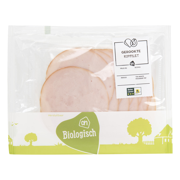 Huismerk Biologisch Gerookte kipfilet