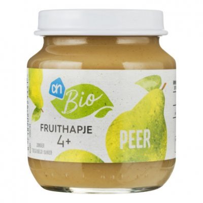 Huismerk Biologisch Fruithapje peer 4m