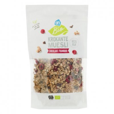 AH Biologisch Krokante muesli chocolade-frambozen