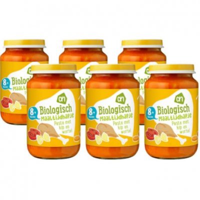 Huismerk Biologisch Kip met groenten pasta 8m71 multipack