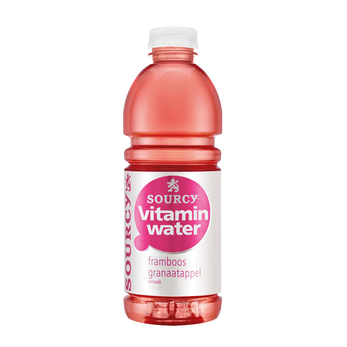 Sourcy Vitaminwater Framboos - granaatappel
