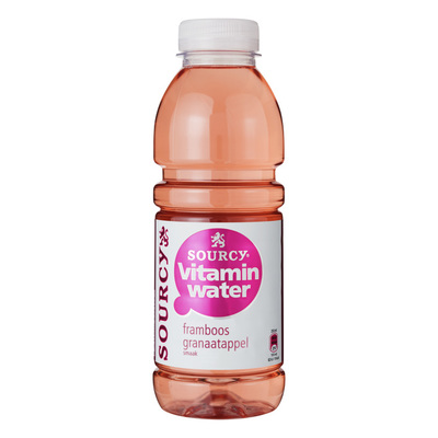 Sourcy Vitaminwater framboos- granaatappel