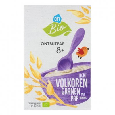 Huismerk Biologisch Licht volkoren granen pap 8 mnd