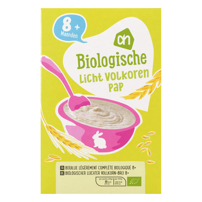 Huismerk Biologisch Licht volkoren granen pap 8 mnd