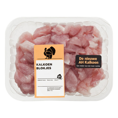 Huismerk Kalkoenfilet blokjes