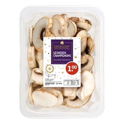 Huismerk Kleintje gesneden champignons