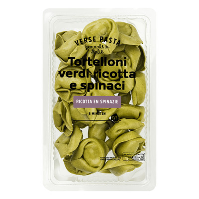 Huismerk Verse tortelloni verdi ricotta e spinaci