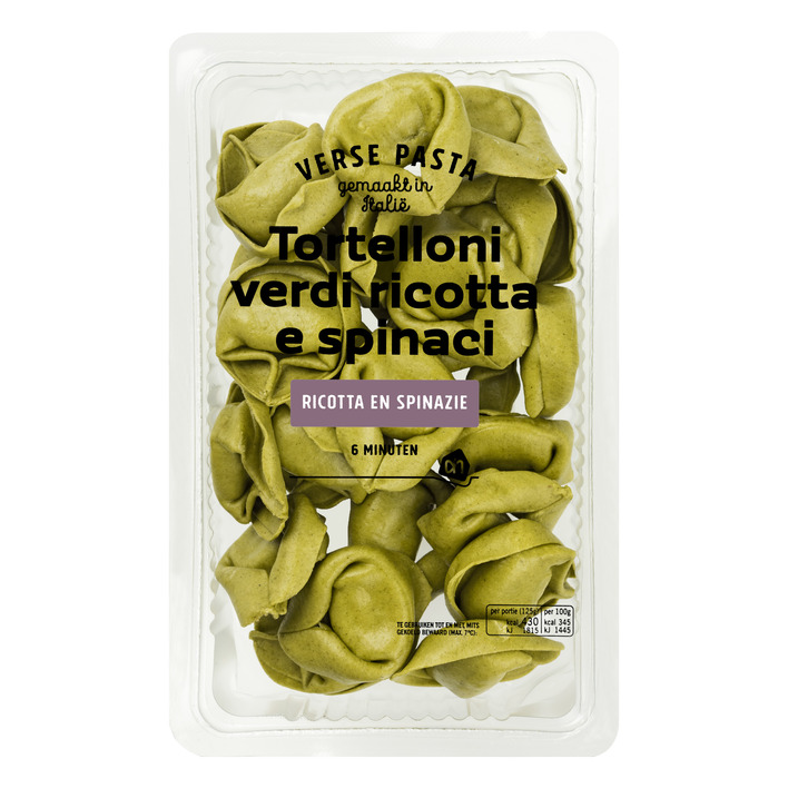 Huismerk Verse tortelloni verdi ricotta e spinaci