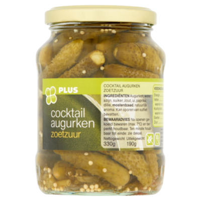 Huismerk Cocktail augurken zoetzuur