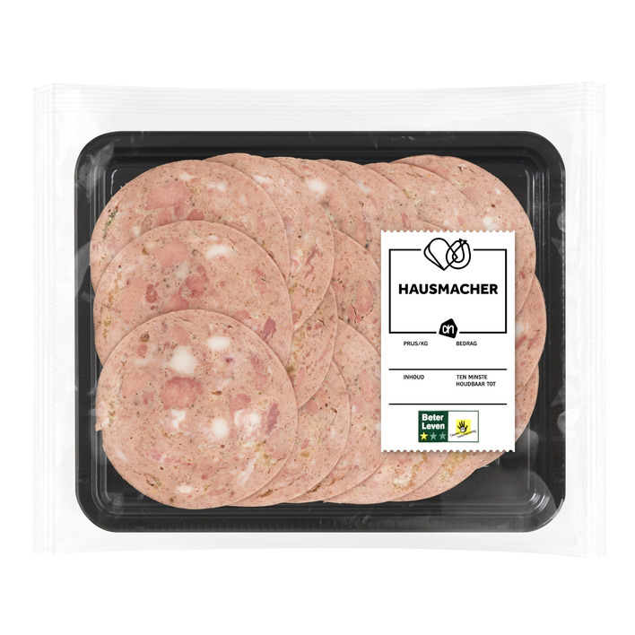 Huismerk Hausmacher gesneden