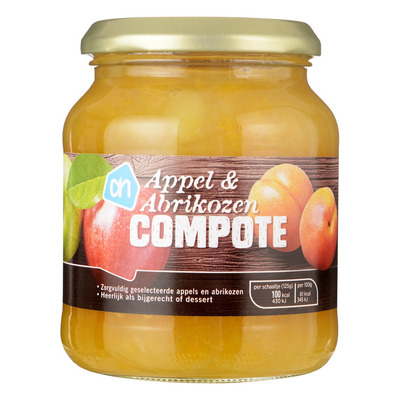 Huismerk Appel-abrikozen compote