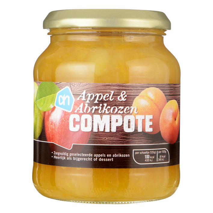 Huismerk Appel-abrikozen compote