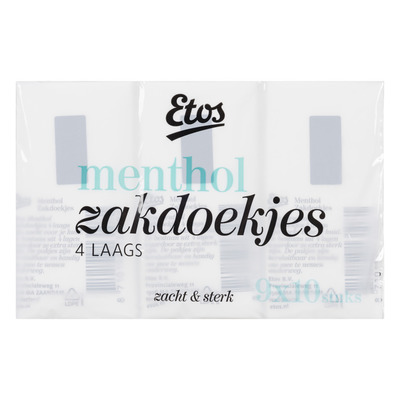 Huismerk Zakdoekjes menthol