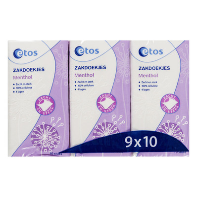 Huismerk Zakdoekjes menthol