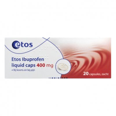 Huismerk Ibuprofen liquid caps 400 mg