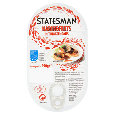Statesman Haringfilets in tomatensaus MSC