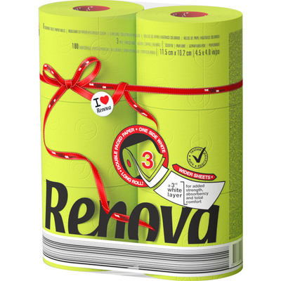 Renova Toiletpapier groen 3-laags