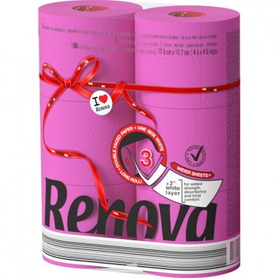 Renova Toiletpapier fuchsia 3-laags
