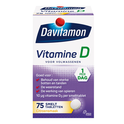 Davitamon Vitamine D smelttabletten citroen