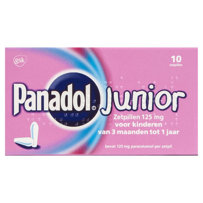 Panadol Junior 125 mg zetpillen