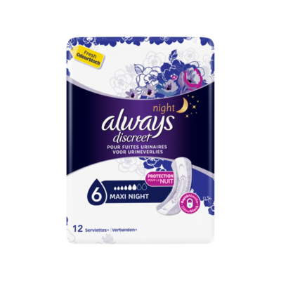 Always Discreet Verband+ Voor Urineverlies Maxi Night