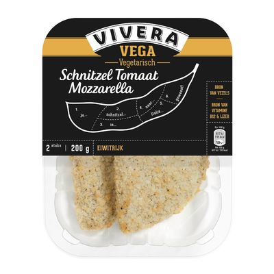 Vivera Schnitzel Tomaat Mozarella