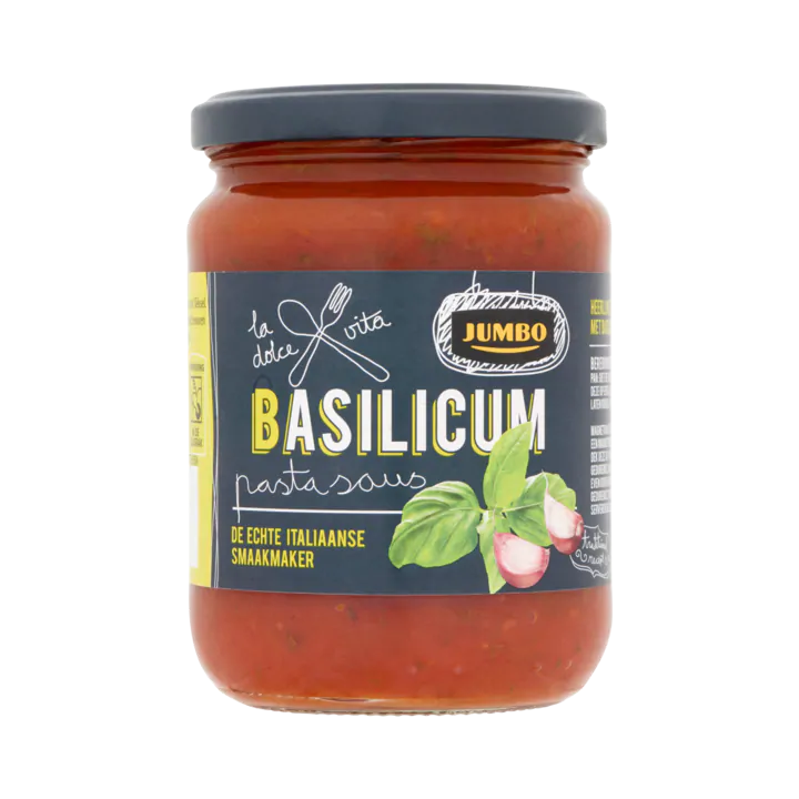 Huismerk Basilicum Pastasaus