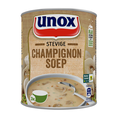 Unox Soep in blik stevige champignonsoep