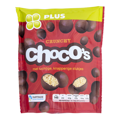 Huismerk Chocolade Choco's crunchy Fairtrade