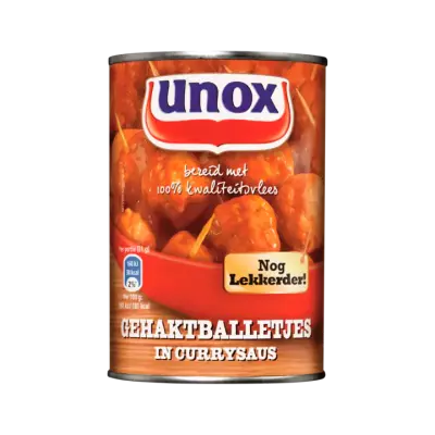 Unox Gehaktballetjes In Currysaus