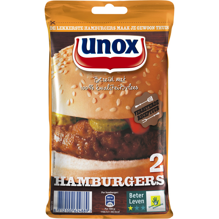 Unox Vlees hamburger