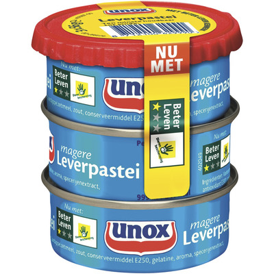 Unox Vleeswaren magere leverpastei