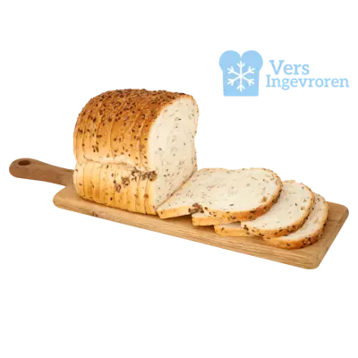 Huismerk Goudeerlijk Boeren Licht Meerzadenbrood Half (Vers Ingevroren)
