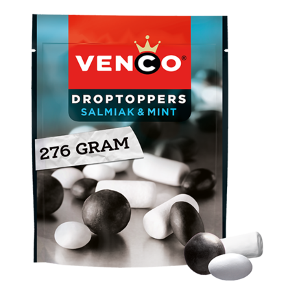 Venco Droptoppers salmiak mint