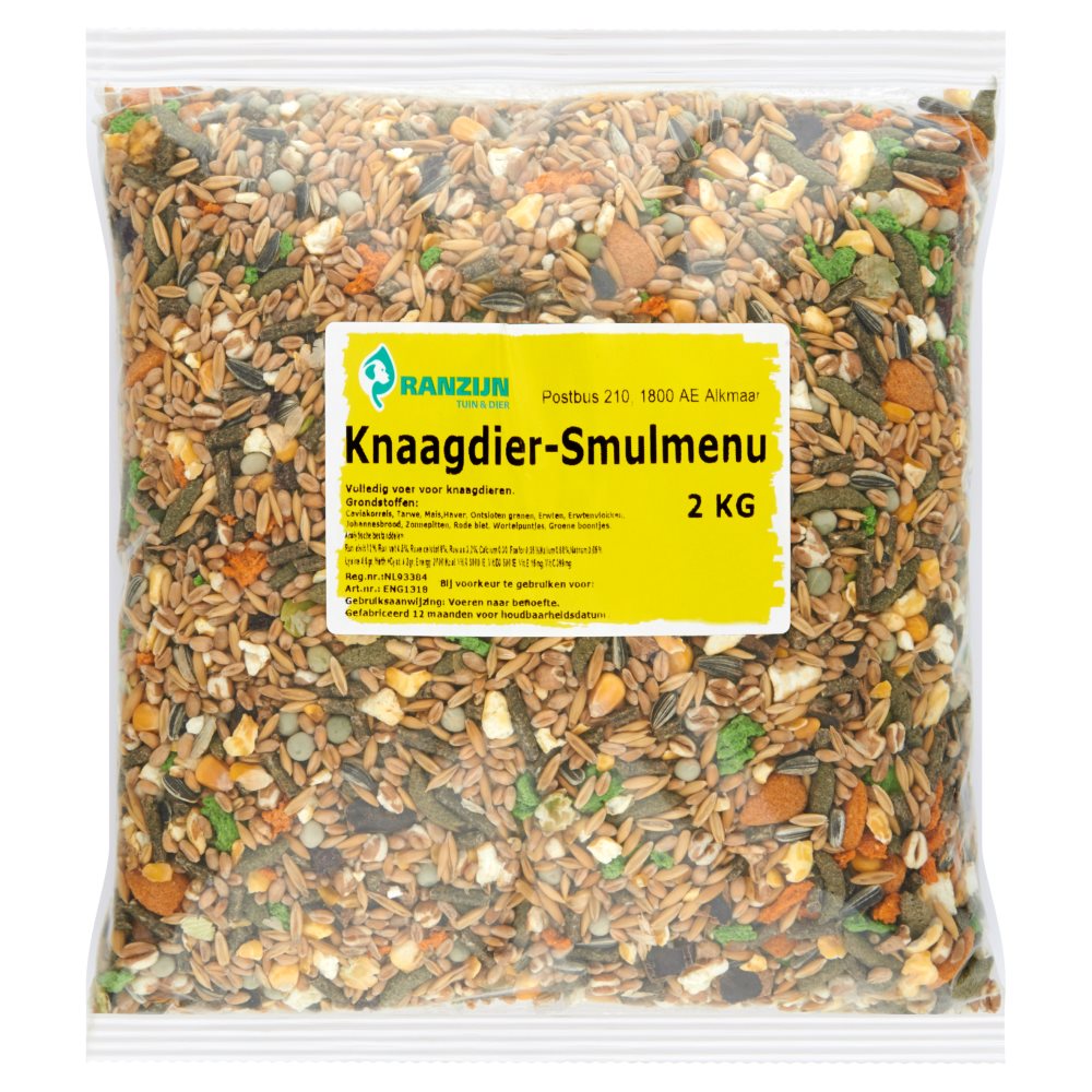 Ranzijn Tuin & Dier Knaagdier-Smulmenu 2 kg