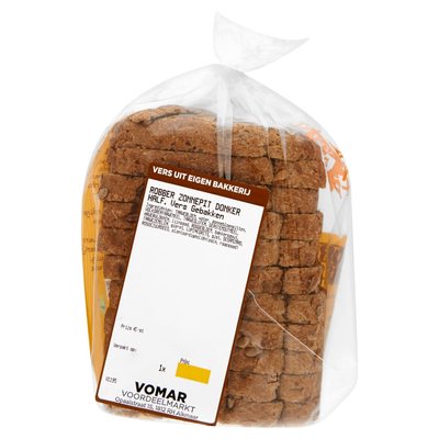 Vomar Robberbrood Zonnepit Donker Half