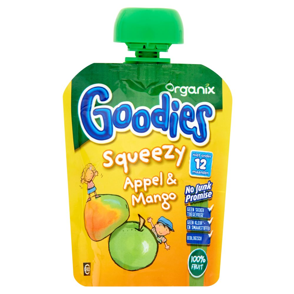 Organix Goodies Squeezy Appel & Mango 90 g