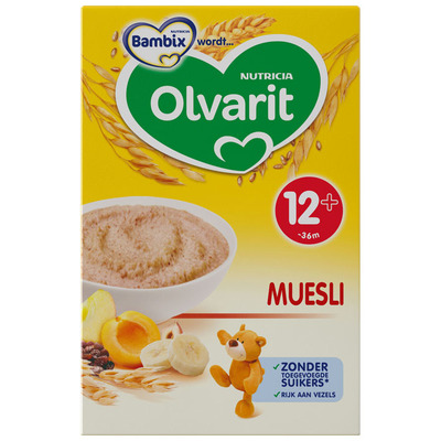 Olvarit Mijn eerste muesli peuter ontb. 12 mnd.