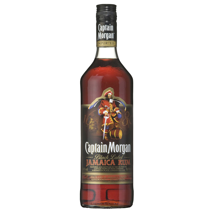 Captain Morgan Black label Jamaican rum
