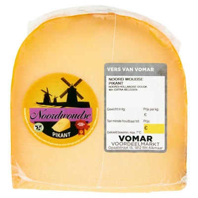Vomar Noordwoudse Extra Belegen Pikant 48+ Stuk ca. 500 g