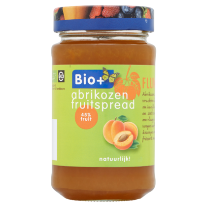 Bio+ Fruitspread abrikozen biologisch