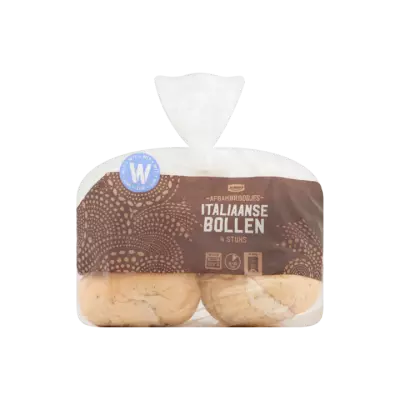 Huismerk Afbakbroodjes Italiaanse Bollen 4 Stuks