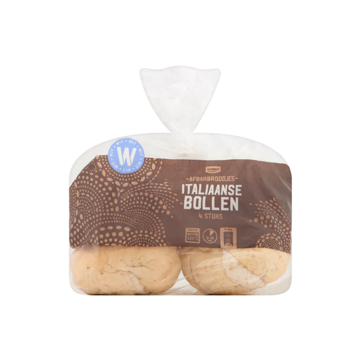 Huismerk Afbakbroodjes Italiaanse Bollen 4 Stuks