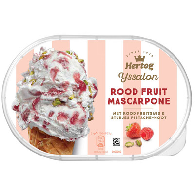Hertog IJssalon fruit mascarpone