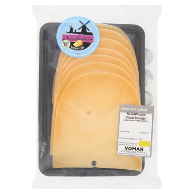 Vomar Noordwoudse Pikant Belegen 35+ Plakken ca. 250 g